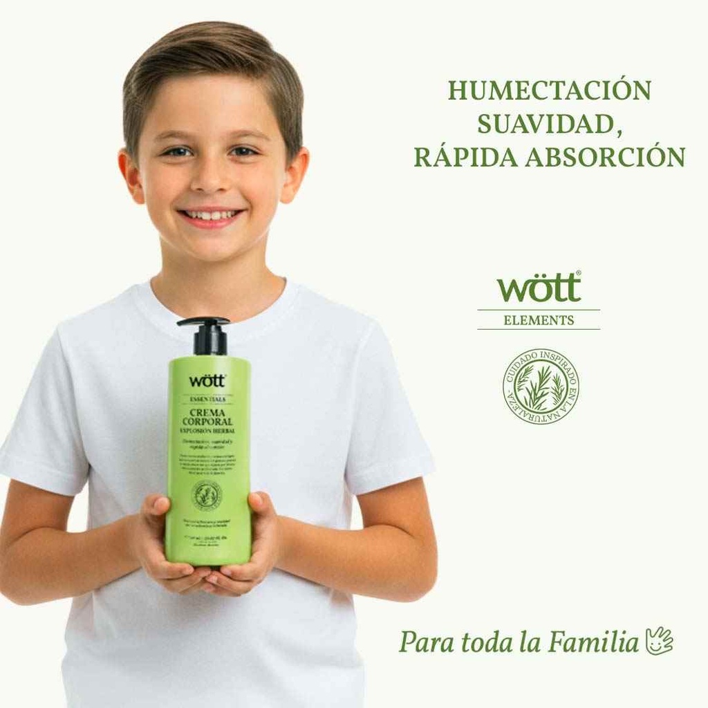 CREMA CORPORAL HERBAL WOTT 740 ML