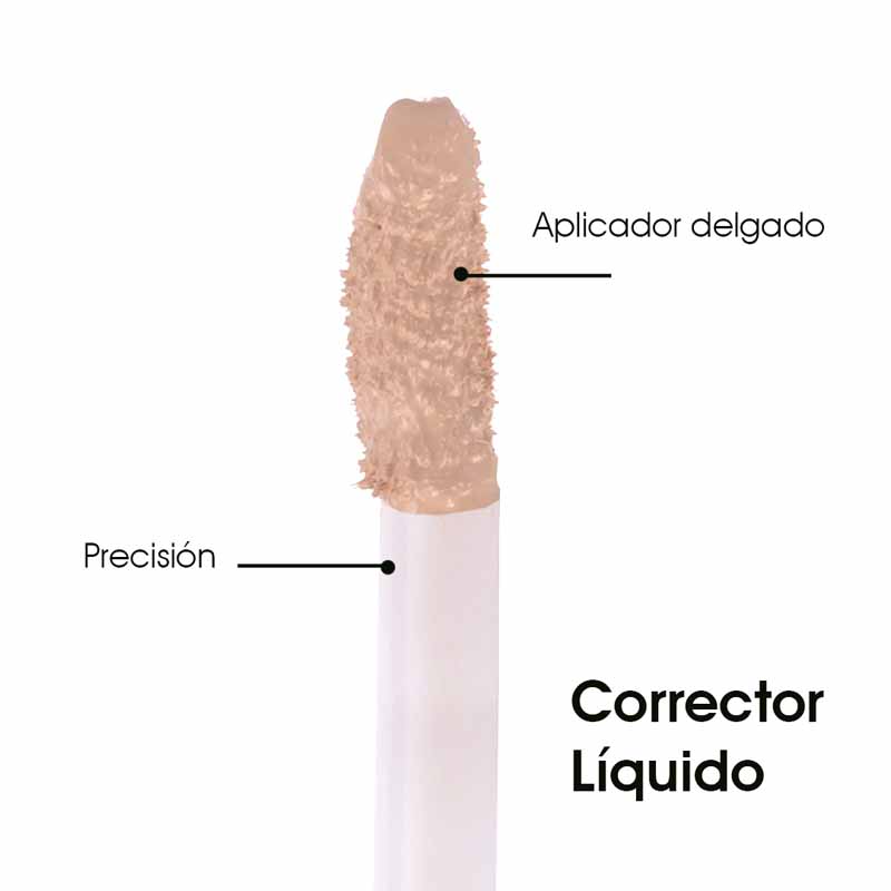 Corrector Liquido de Alta Cobertura Acabado Mate y Larga Duración para Ojeras e Imperfecciones Tono Ivory Le Foose