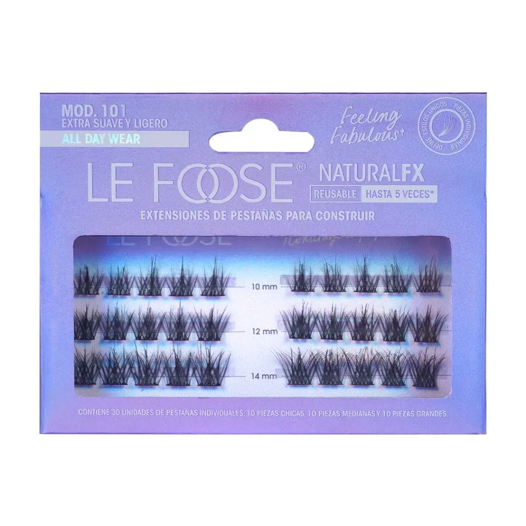 Extensiones De Pestaña Construibles Natural Fx Le Foose 101