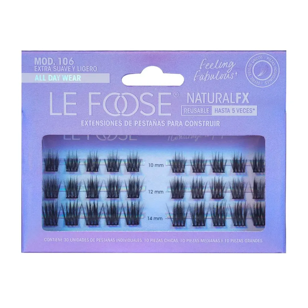 [EXTLF-106] Extensiones De Pestaña Construibles Natural Fx Le Foose 106