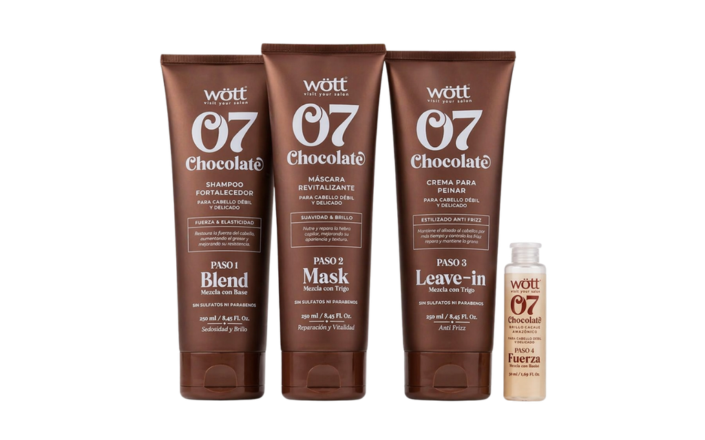 Kit Wött 07 Chocolate – Hidratación Profunda y Cabello Sedoso
