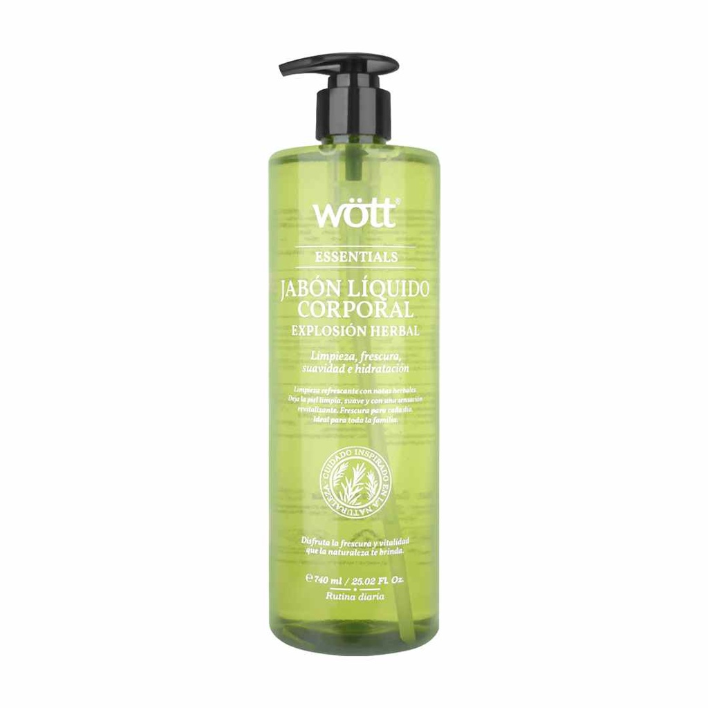 [WH-JAB] JABON CORPORAL HERBAL WOTT 740 ML