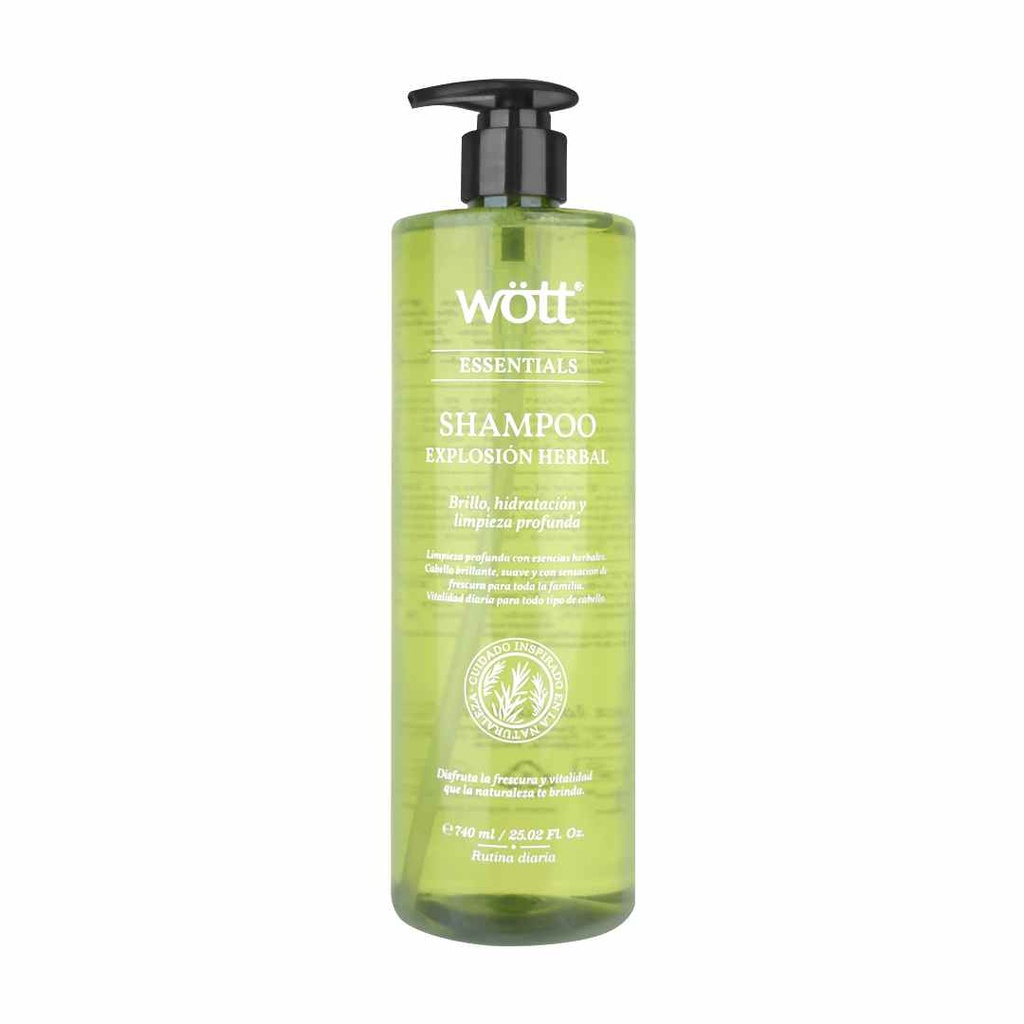 [WH-SHAMP] SHAMPOO HERBAL WOTT 740 ML.
