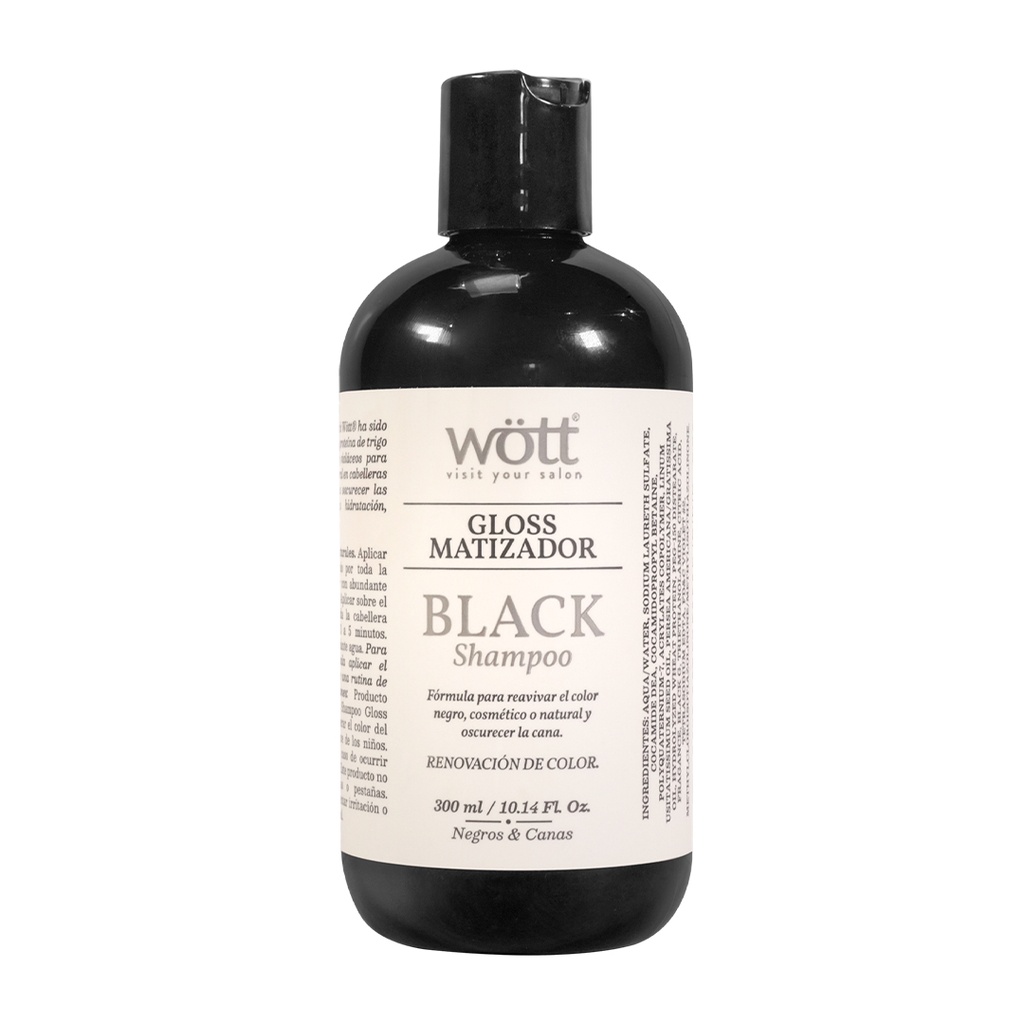 [BLACKW2] SHAMPOO WOTT MATIZADOR BLACK 300 ML
