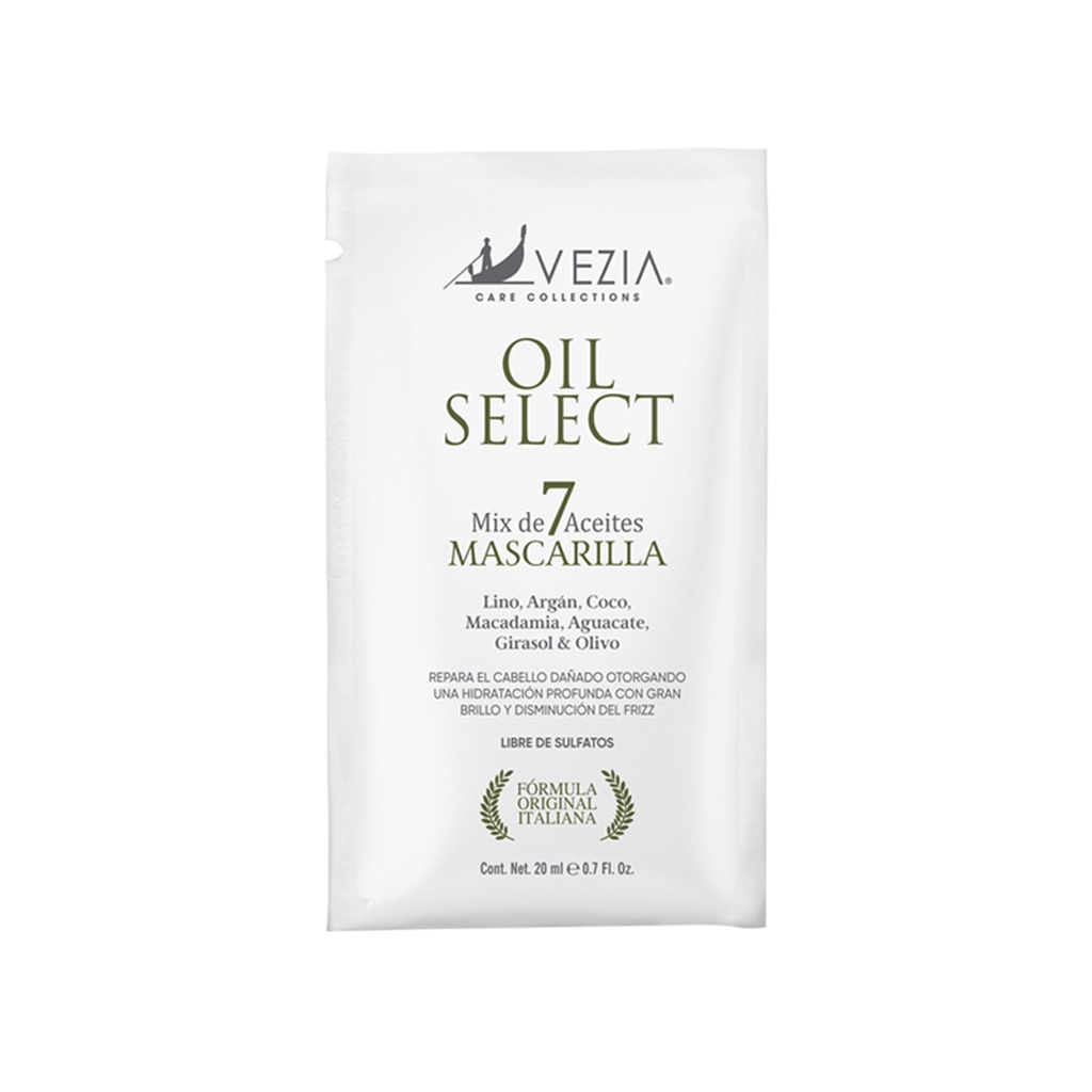 MASCARILLA EN SOBRE MIX 7 ACEITES OIL SELECT20 ML