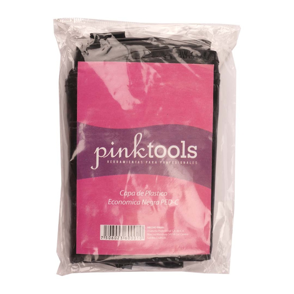 CAPA DE PLASTICO NEGRA PINK TOOLS
