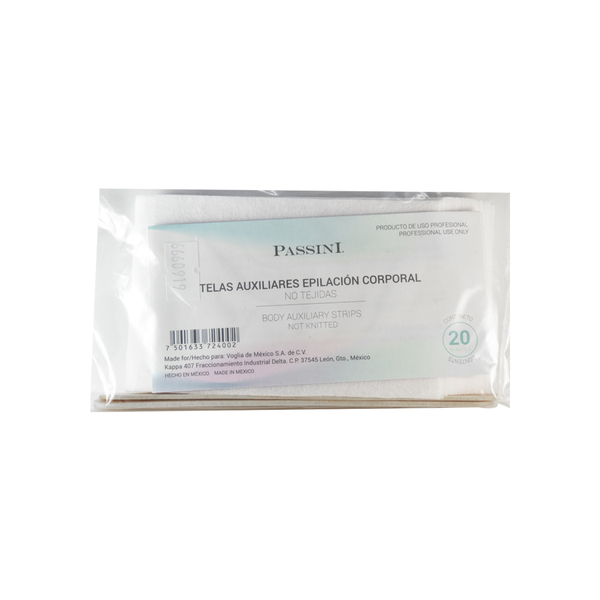 TELAS PARA EPILACION CORPORAL PASSINI 20 PIEZAS