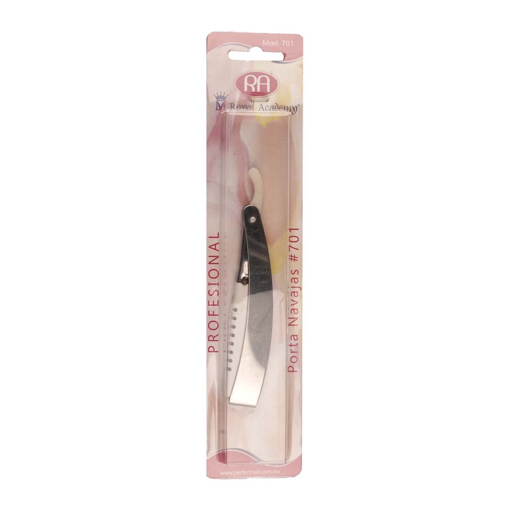 PORTA NAVAJAS METALICO DE UN FILO
