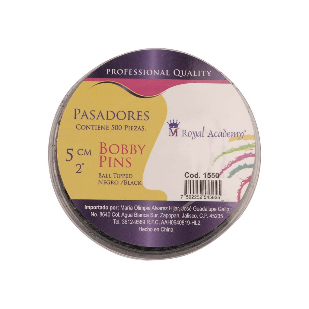 PASADOR PROF. NEGRO 2" C/500 PZ RA