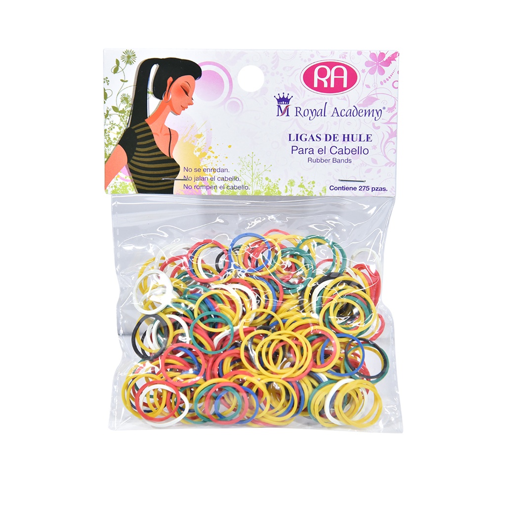 LIGAS DE COLORES Y/ O BLANCAS P/CABELLO C/275