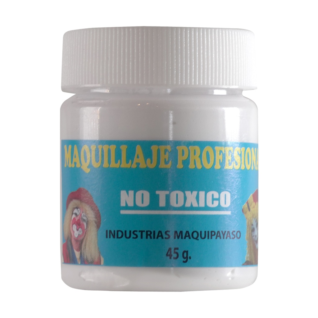 [252-BLANCO] MAQUILLAJE PARA PAYASO BLANCO