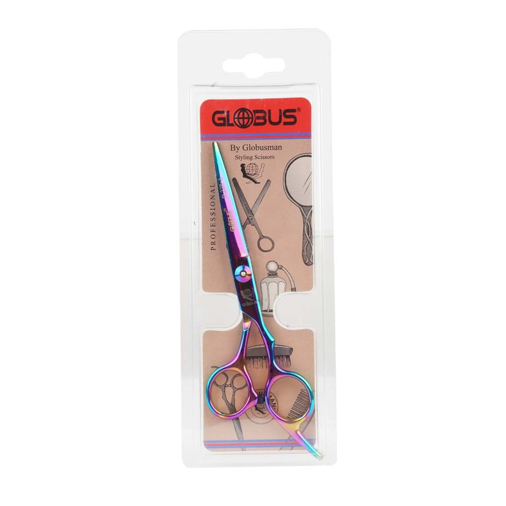 TIJERA GLOBUS PELUQUERO CROMADA 5.5