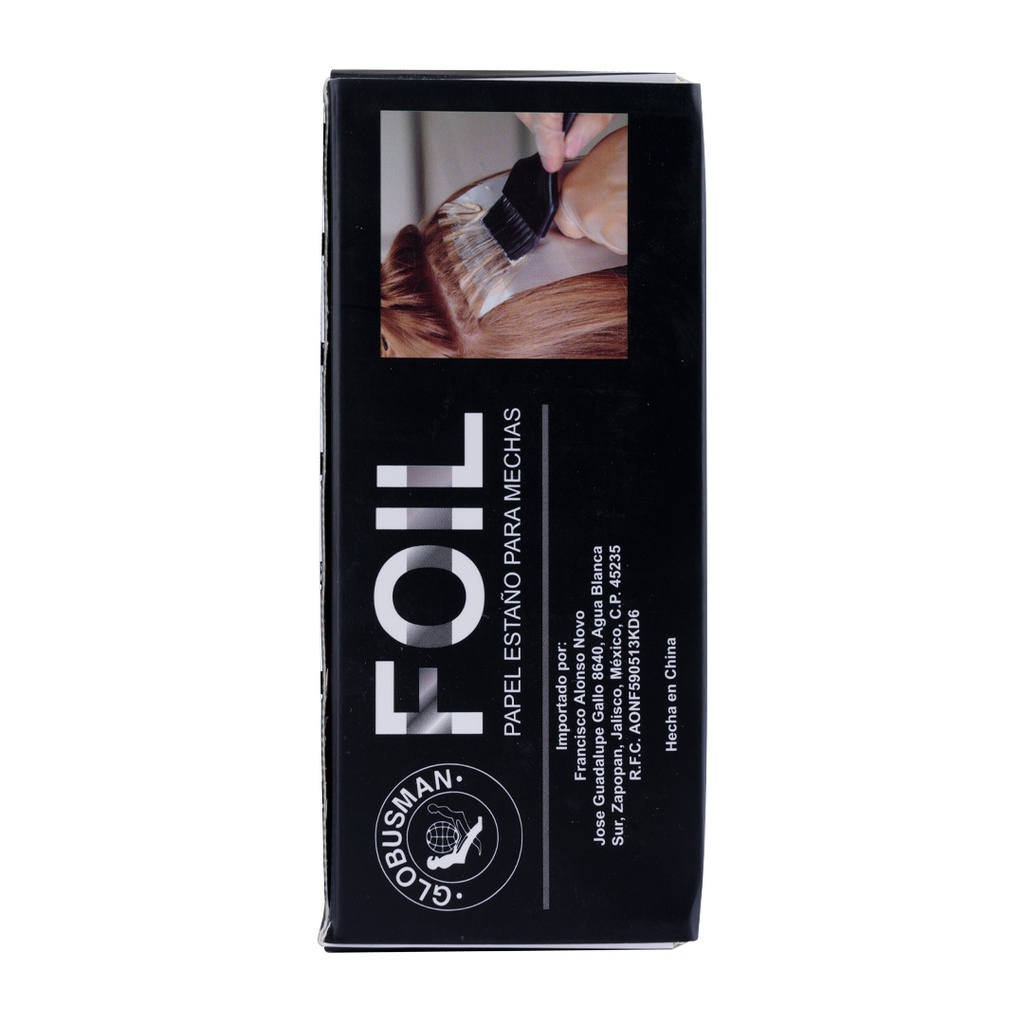 [PE-03] Papel foil plata 12 x 50 cm 264g/rollo