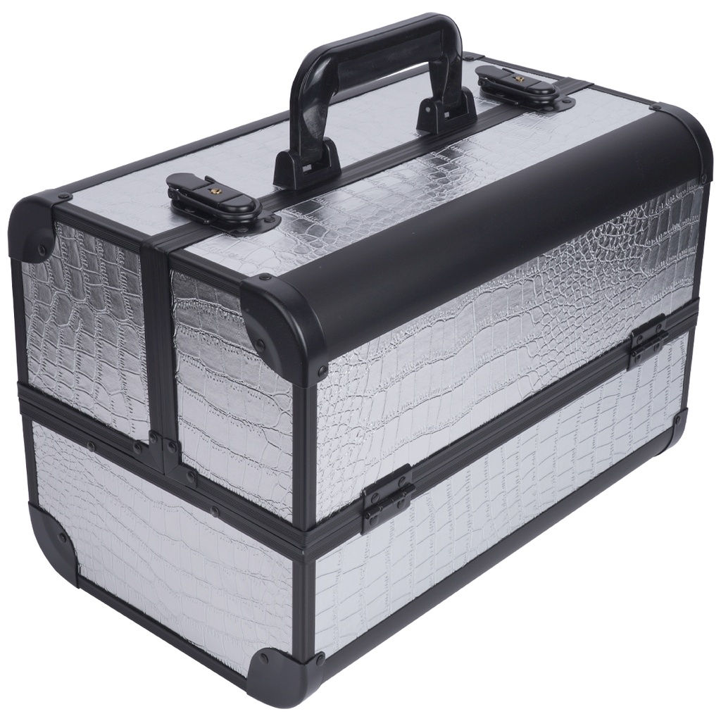 MALETIN COCODRILO PLATA K010-W