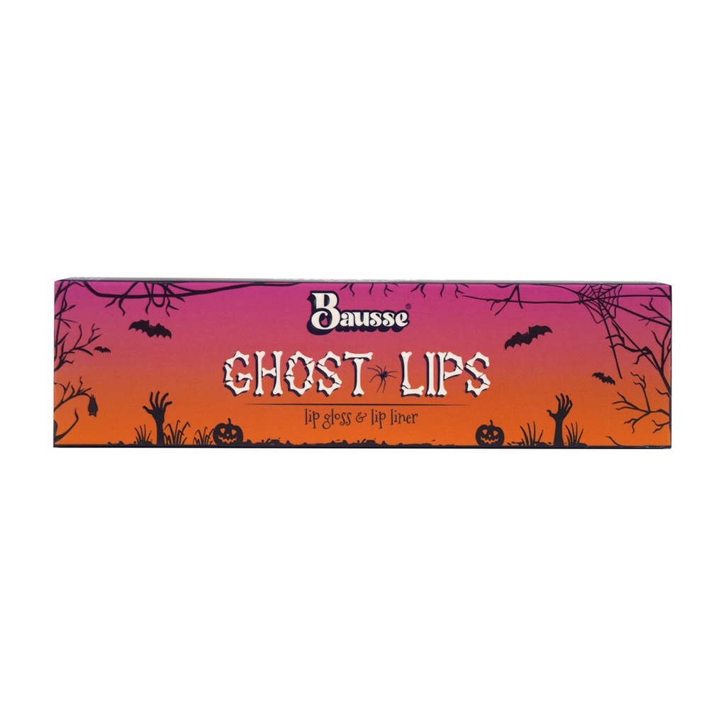 LABIAL HALLOWEN MORADO/NEGRO/BLANCO