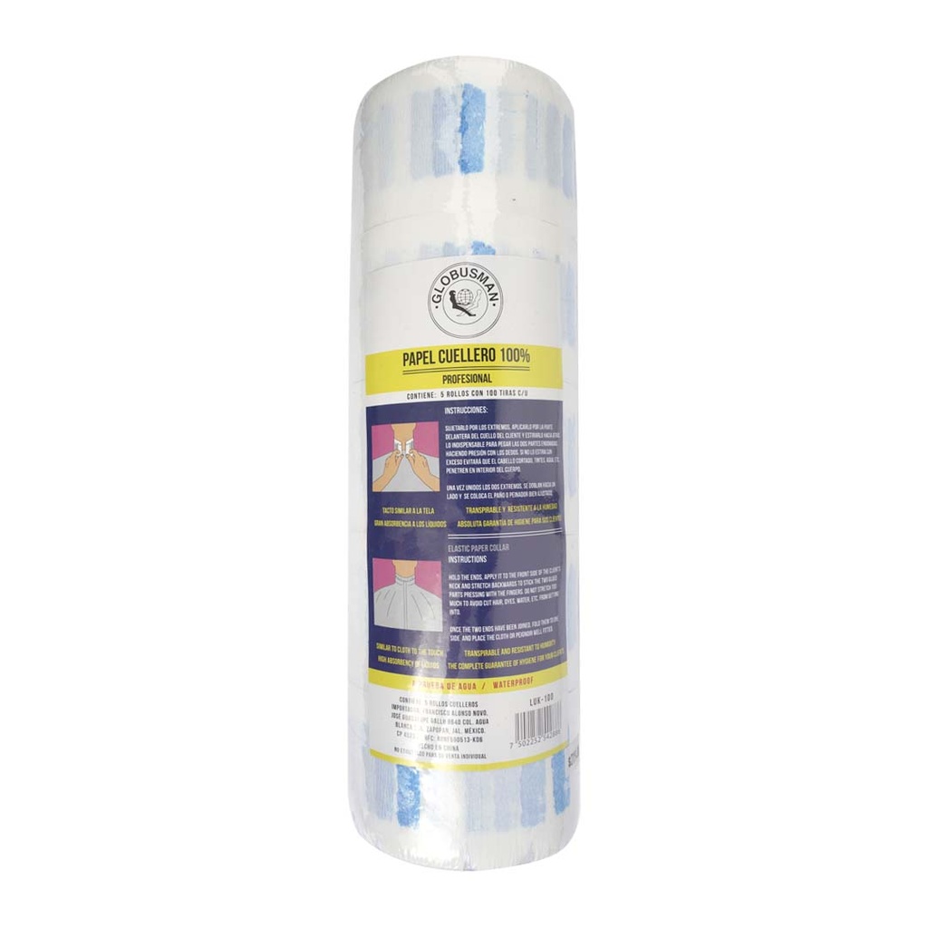 [LUK-100] PAPEL CUELLERO C/5 ROLLOS