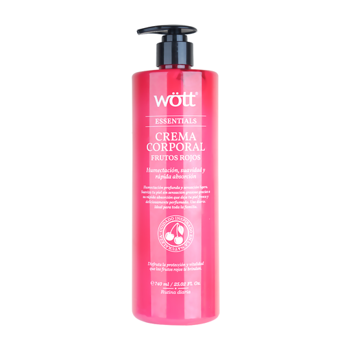[WFR-CREM] CREMA CORPORAL FRUTOS ROJOS WOTT 740 ML.