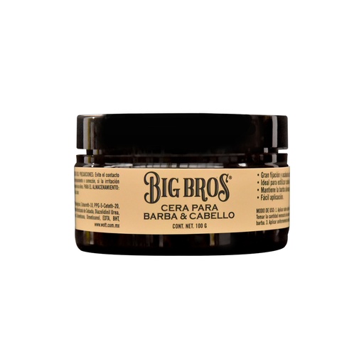 [BIG6] CERA BIG BROS PARA BARBA Y CABELLO 100 GR