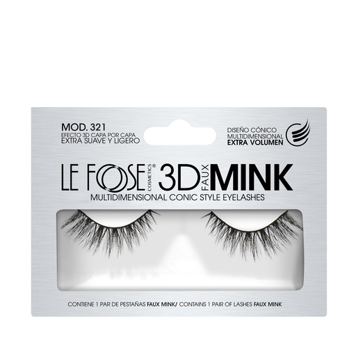 [LF321] PESTAÑA LE FOOSE 3D MOD.321 DEMI WISPIES